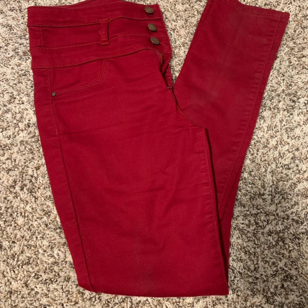 Red jeans/pants